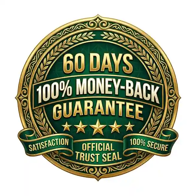 60 Days Money Back Guarantee Official Badge
